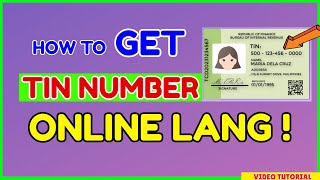 TIN NUMBER ONLINE: How to Get TIN Number from BIR - Valid Verified TIN Online