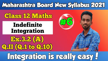 indefinite integration class 12 hsc new syllabus