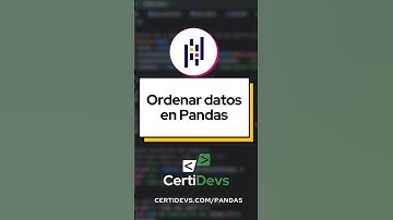 Python Pandas ordenar datos