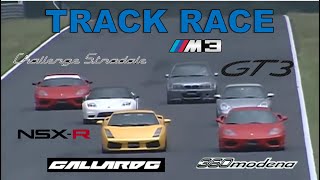 Track Race #18 | 360 vs NSX-R vs M3 CSL vs 360 CS vs Gallardo vs GT3