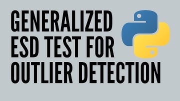 Generalized ESD Test for Outlier Detection using Python