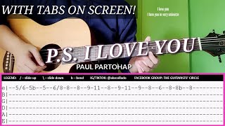 ps i love you tabs chorus - guitar cover - abz collado paul partohap