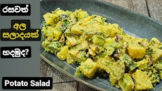 අල වලින් රසට කන්න පුලුවන් සලාදයක් හදමුද? Creamy Potato Salad.  Ala saladaya.