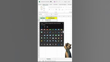 Dica para Excel: criando classificação com estrelas #pc #ti #excel