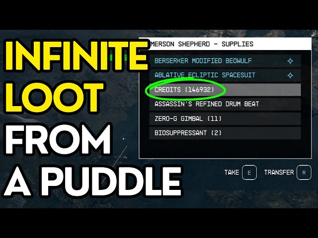 Starfield' Infinite Ammo, No Cheats: Introducing The Puddle Robbery