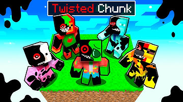 One Slime on a TWISTED CHUNK in Minecraft!