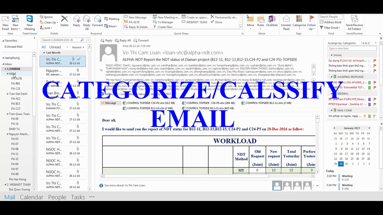 HOW TO CATEGORISE OR CLASSIFY EMAIL IN OUTLOOK YouTube