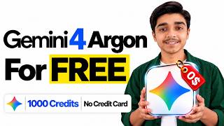 Google Gemini 4 Argon For Free (No Clickbait)