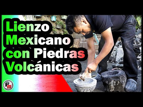 Artesanos mexicanos toman las piedras volcánicas como lienzo