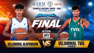 Velammal Alpm VS Velammal TVIS, Ponneri l BasketBall Match l SRM Founder Trophyl  FINALS I l SRM IST screenshot 4