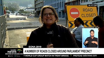 Update on road closures in around Parliament ahead of SONA