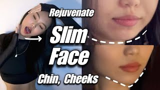 Lose Face Fat & Double Chin. Facelift, Slim V Shape Sharp Jawline Face Yoga Massage 2-In-1 Routine