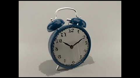 Alarm clock model and animation using 3DS MAX