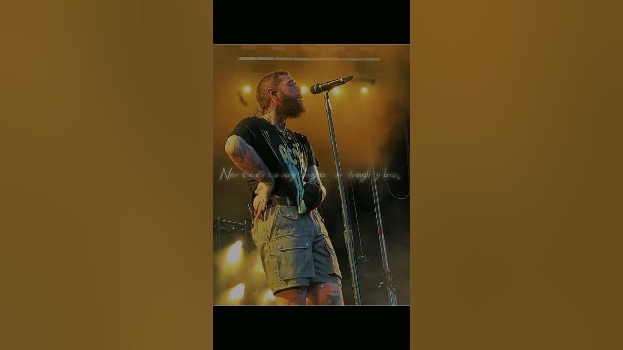 Emotionally Performance By Post Malone:Fall Apart💔 #shorts
