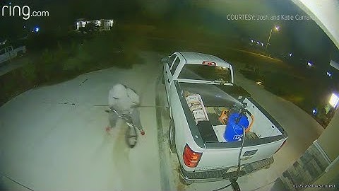 Motion-activated sprinkler keeps thieves away from home