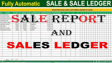 How to Maintain Sale and Customer ledger in Excel