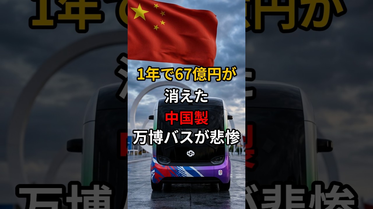 1年で67億円が消えた中国製万博バスが悲惨