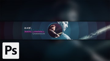 How to Make YouTube Channel Art Banner (3) | Adobe Photoshop Tutorials