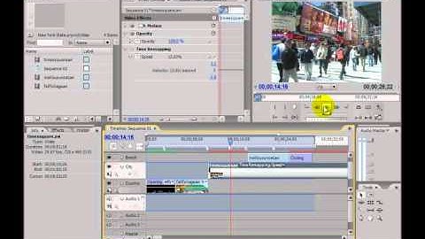 Adobe Premiere CS3 - 20 of 33 - Changing The Speed of a Clip