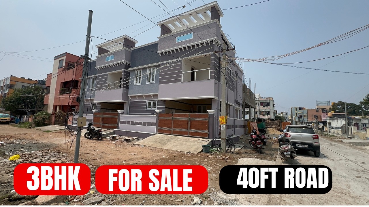 KV 140 - New House For Sale in Kattupakkam ||North East Corner ||40Ft Road ||3BHK ||