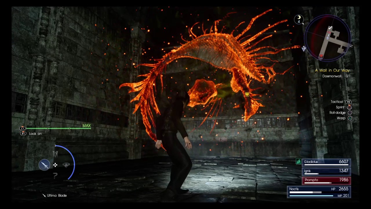 FINAL FANTASY XV Daemon Wall Glitch