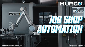 Job Shop Automation - Hurco CNC Lathe with ProCobots Collaborative Robot Unit