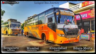 Longest Route Bus In India🛣️ Vlog With Drive's😎|| Mahadev Travels🚌 AC Sleeper / Seater
