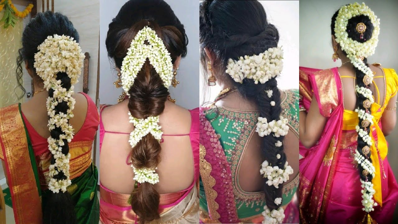 Gajra Hairstyle Ideas Hairstyle Ideas With Gajra  How To Use Gajra For  Best Back Hairstyle - YouTube