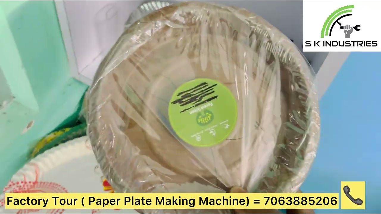 Paper Plate Machine Live Setup Full Information on Video