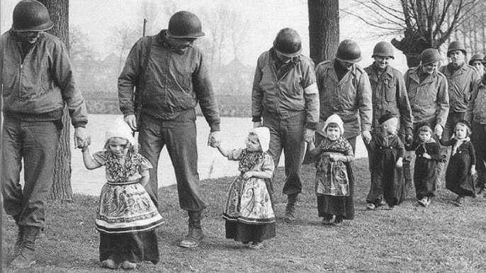 Dutch Civilians Broke Down When American Soldiers Saved Their Children From Starvation - YouTube