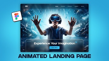 Figma LANDING PAGE ANIMATION Using Figma Prototypes | Figma Tutorial