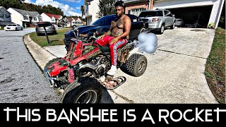 FIRST TIME ON A BANSHEE IN YEARS | Yamaha  Banshee | LEEK GT | ATL BIKE LIFE 🔥