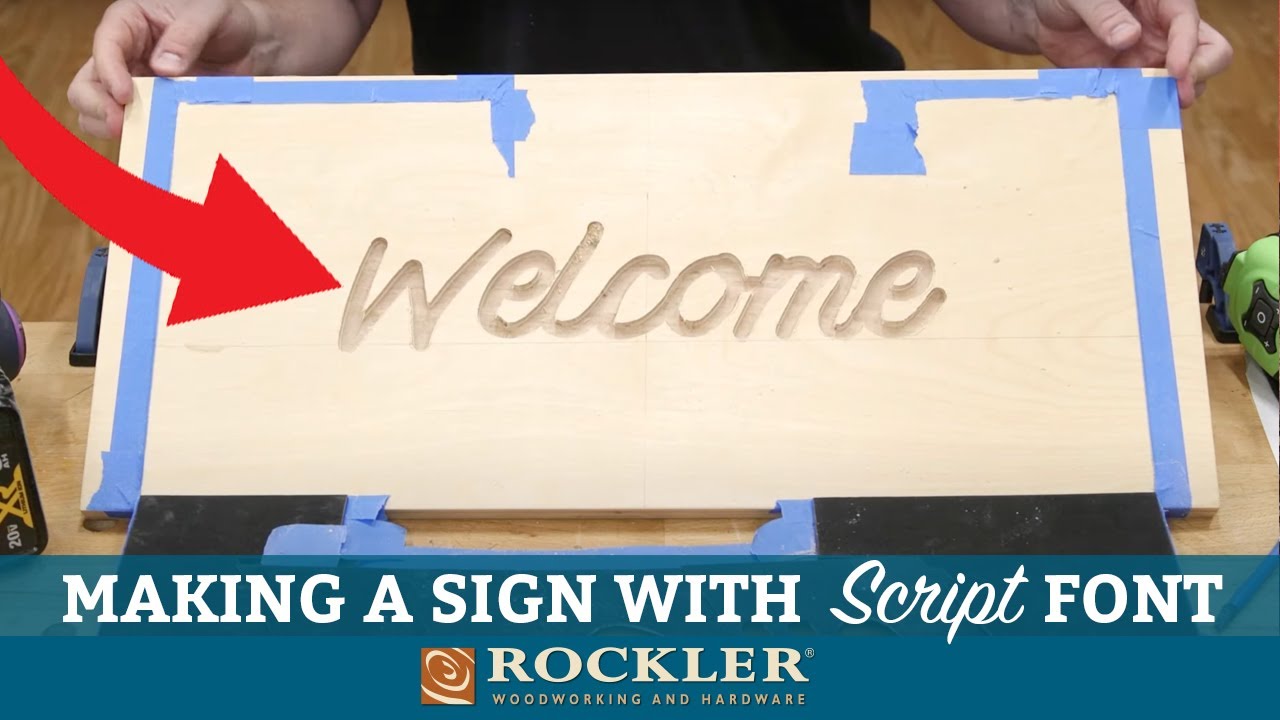 How to Make a Sign with Cursive Script Font Letters 