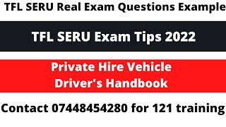 ⁣TFL SERU Real Exam Examples | TFL SERU Exam 2022 | TFL Topographical test 2022 SERU test