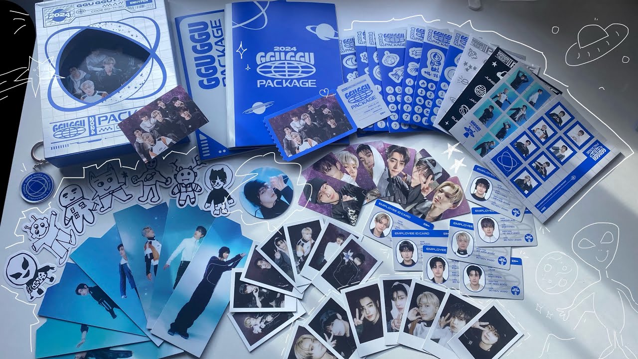 ‎‧₊🪐 Enhypen 2024 GGU GGU Package Unboxing + Weverse POB