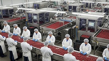 Inside a Modern Cherry Pie Filling Factory: From Fresh Cherries to Filling (Full Process)