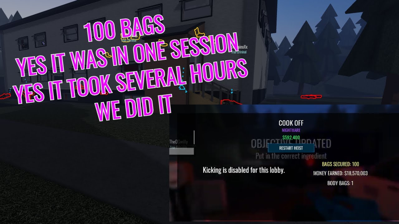 Notoriety The 100 Bags Cook Off Stream YouTube