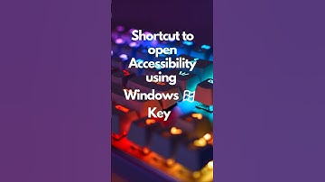 ♿🖥️ Easy Access Instantly! Windows Key + U Shortcut 🖥️♿Description: #zendigital