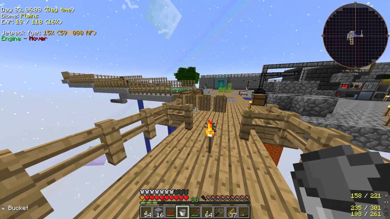 Minecraft HQM "Project Ozone" #22 - Mob grinder - YouTube