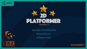 How to create a 2D platformer game in unity part 3
