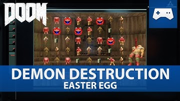 Doom 2016 - Demon Destruction - Mini Game Easter Egg / Time Well Spent Challenge Guide