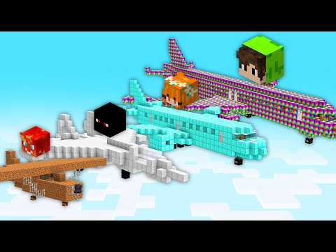 EVOLUÍ de AVIÃO de POBRE até MILIONÁRIO no Minecraft!