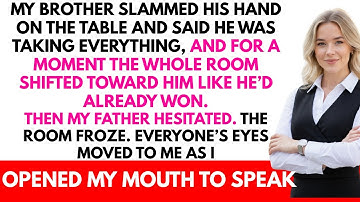 At the inheritance distribution, my brother claimed it all, but I smiled ‘Dad, don’t you know