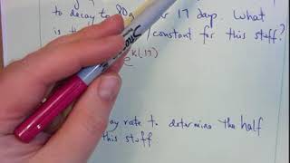 MATH 110 Focus Topic: Exponential Decay