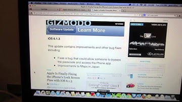 iOS 6.1.3 Fixes Lock Screen Passcode Flaw Available Now
