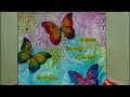 Mixed Media Art 6 x 6 Challenge - Butterflies #ArtfulEvidence