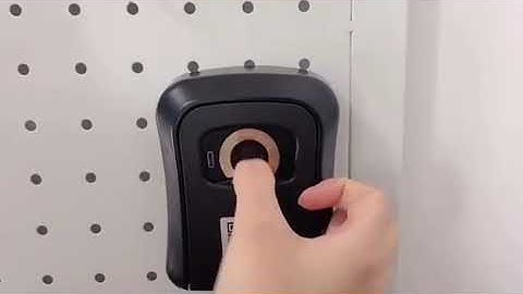 Bluetooth Control Fingerprint Key Lock Box Wall-Mounted Key Storage Box