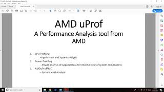 Information AMDuProf 3.2 Windows installation Guide