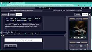 Step 77 - 80 | Basic MP3 player | JavaScript Algorithms and Data Structures (Beta)