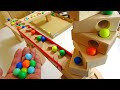 Marble Run Race ASMR ☆ Wooden Block Course & HABA